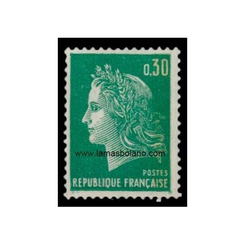 SELLOS FRANCIA 1967-69 - MARIANNE DE CHEFFER - 1 VALOR - CORREO