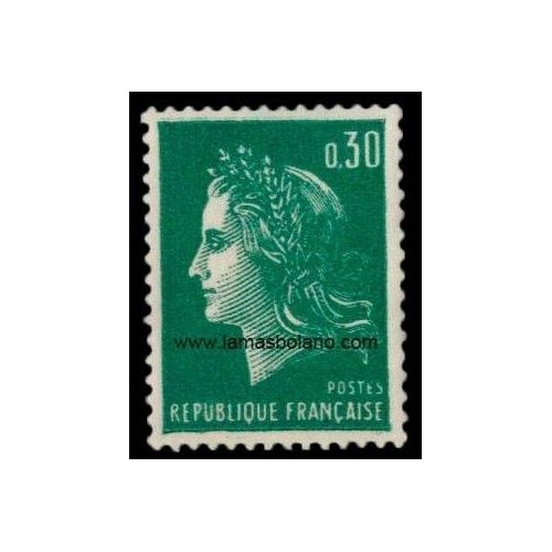 SELLOS FRANCIA 1969 - MARIANNE DE CHEFFER - 1 VALOR - CORREO