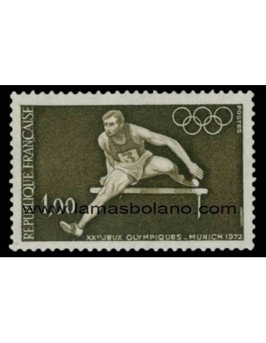 SELLOS FRANCIA 1972 - OLIMPIADA DE MUNICH - 1 VALOR - CORREO