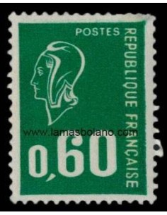 SELLOS FRANCIA 1974 - MARIANNE DE BEQUET - 1 VALOR SIN FOSFORO - CORREO
