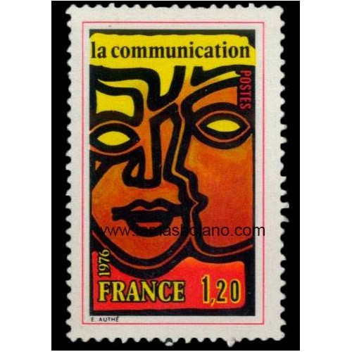 SELLOS FRANCIA 1976 - LA COMUNICACION - 1 VALOR - CORREO