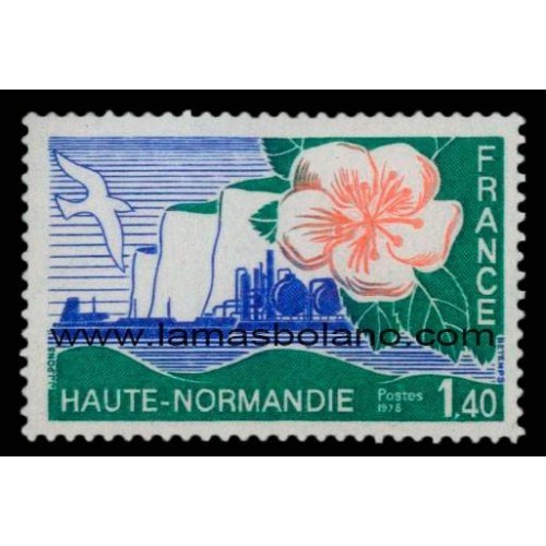 SELLOS FRANCIA 1978 - HAUTE NORMANDIE, REGIONES - 1 VALOR - CORREO