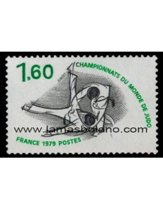 SELLOS FRANCIA 1979 - CAMPEONATO DEL MUNDO DE JUDO - 1 VALOR - CORREO