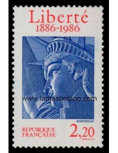 SELLOS FRANCIA 1986 - ERECCION DE LA ESTATUA DE LA LIBERTAD EN NUEVA YORK CENTENARIO - 1 VALOR - CORREO