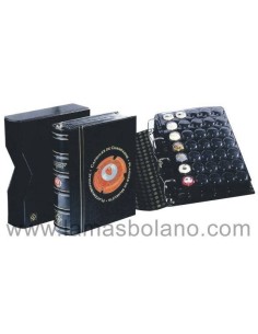 ALBUM PARA CHAPAS DE CAVA O CHAMPAGNE EN PIEL SINTETICA CAPACIDAD 175 CHAPAS Y 5 HOJAS INTERMEDIAS CON CAJETIN