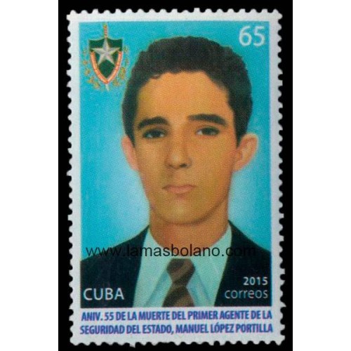 SELLOS CUBA 2015 - MANUEL LÓPEZ PORTILLA - 1 VALOR - CORREO 