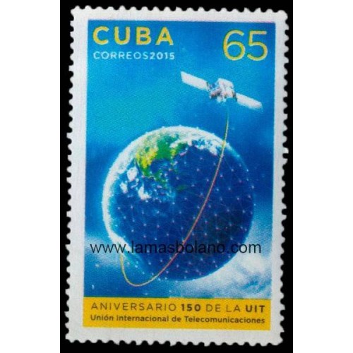 SELLOS CUBA 2015 - 150º ANIVERSARIO DE LA UIT - 1 VALOR - CORREO 