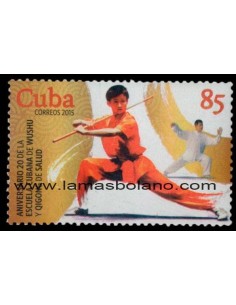 SELLOS CUBA 2015 - ESCUELA DE WUSHU Y QI GONG - 1 VALOR - CORREO 