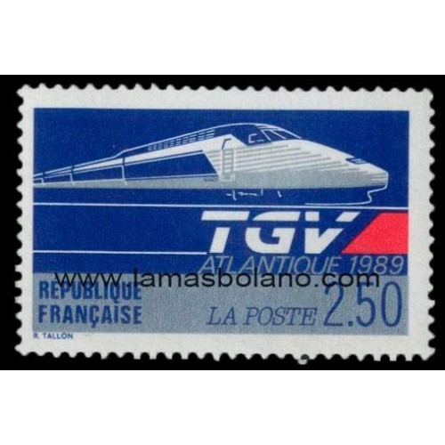 SELLOS FRANCIA 1989 - TGV ATLANTICO - 1 VALOR - CORREO