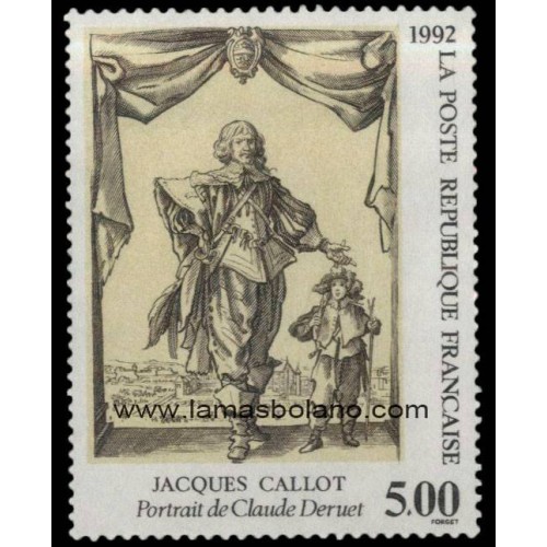 SELLOS FRANCIA 1992 - JACQUES CALLOT - 1 VALOR - CORREO