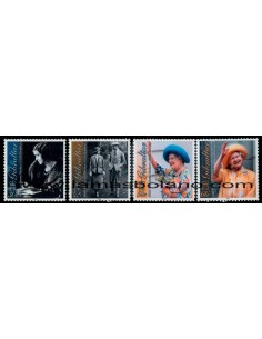 SELLOS GIBRALTAR 2000 - CENTENARIO DE LA REINA MADRE ELIZABEHT - 4 VALORES - CORREO