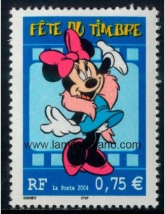 SELLOS FRANCIA 2004 - FIESTA DEL SELLO, MINNIE - 1 VALOR - CORREO