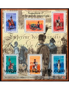 SELLOS FRANCIA 2004 - NAPOLEON I Y LA GUARDIA IMPERIAL - HOJITA BLOQUE