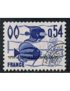 SELLOS FRANCIA 1977 - SIGNOS DEL ZODIACO, PISCIS - 1 VALOR - PRE-OBLITERADO