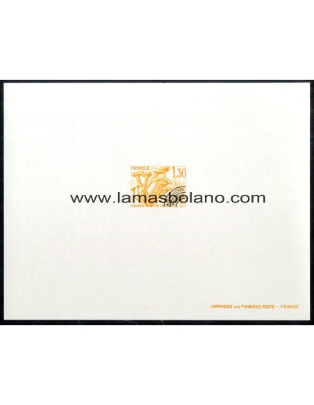 SELLOS FRANCIA  PRUEBA DE LUJO PREOBLITERE SETAS (4)