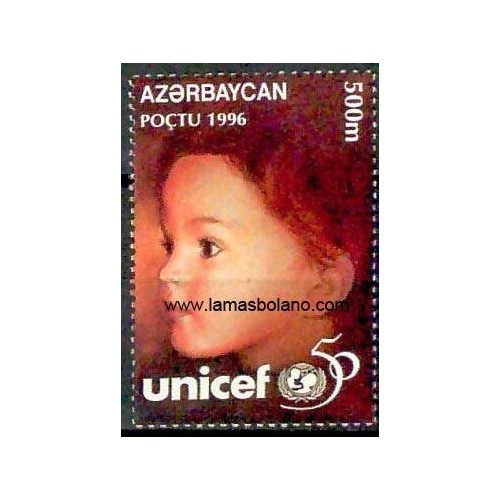 SELLOS AZERBAIDJÁN 1996 - 50º ANIVERSARIO UNICEF - 1 VALOR - CORREO 