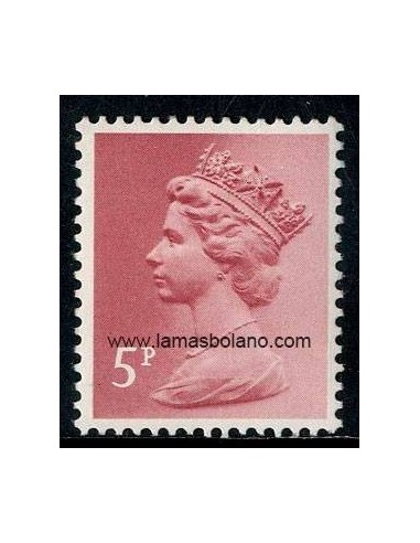 SELLOS INGLATERRA 1982 - SERIE CORRIENTE - 1 VALOR OFFSET - CORREO