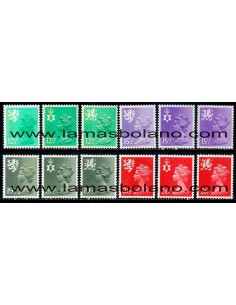 SELLOS INGLATERRA 1982 - EMISIONES REGIONALES - 12 VALORES - CORREO