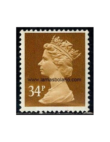 SELLOS INGLATERRA 1984 - SERIE CORRIENTE - 1 VALOR PAPEL PCP 2 BANDAS FOSFORO  - CORREO