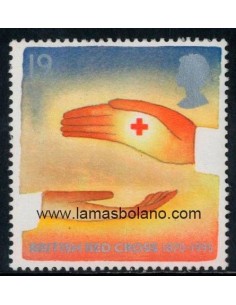 SELLOS INGLATERRA 1995 - CRUZ ROJA BRITANICA 125 ANIVERSARIO - 1 VALOR - CORREO