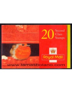 SELLOS INGLATERRA 1995 - NAVIDAD - CARNET 20 VALORES - CORREO 2
