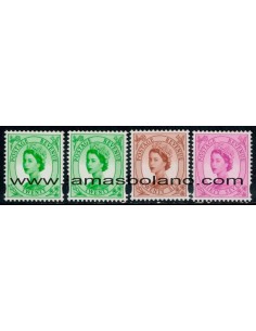 SELLOS INGLATERRA 1998 - PRELUDIO A LA EXPOSICION FILATELICA INTERNACIONAL EN LONDRES - 4 VALORES FOSFORO - CORREO