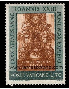 SELLOS VATICANO1961 - JUAN XXIII 80 ANIVERSARIO - 1 VALOR - CORREO