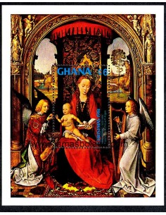 SELLOS GHANA 1981 - NAVIDAD, OBRAS DEL RENACIMIENTO - HOJITA BLOQUE