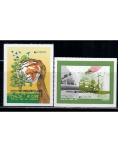 SELLOS ITALIA 2016 - EUROPA. LA ECOLOGÍA - 2 VALORES AUTOADHESIVOS - CORREO 