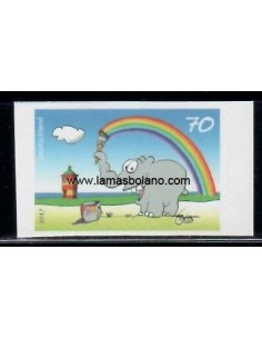 SELLOS ALEMANIA 2017 - DESEOS - 1 VALOR AUTOADHESIVO 