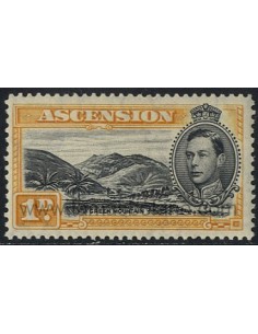 SELLOS DE ASCENSION 1949 GEORGE VI 1 VALOR CORREO