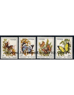 SELLOS VENDA 1980 - MARIPOSAS - 4 VALORES - CORREO