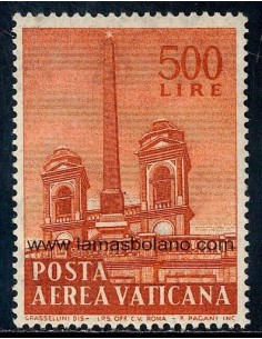 SELLOS VATICANO 1959 - OBELISCOS - 1 VALOR ** - AEREO