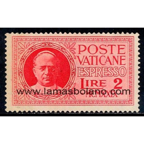 SELLOS VATICANO 1929 - PIO XI - 1 VALOR SIN GOMA - URGENTE