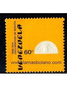 SELLOS VENEZUELA 1976 - DECLARACION DE BOGOTA 10 ANIVERSARIO - 1 VALOR - CORREO