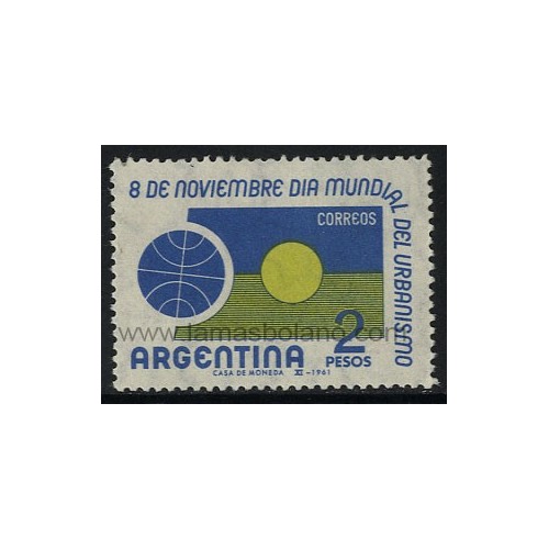 SELLOS DE ARGENTINA 1961 - DIA MUNDIAL DEL URBANISMO - 1 VALOR - CORREO