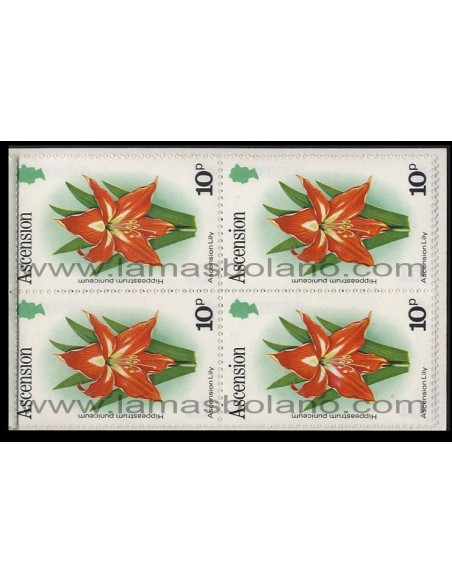 SELLOS DE ASCENSION 1981 - FLORES - CARNET
