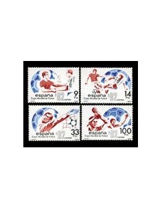 CAMPEONATO MUNDIAL DE FÚTBOL ESPAÑA'82. SELLOS PROCEDENTES DE HOJITA BLOQUE