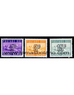 SELLOS GUERNSEY 1975-76 - VISTAS MONEDA DECIMAL - 3 VALORES - TAXA