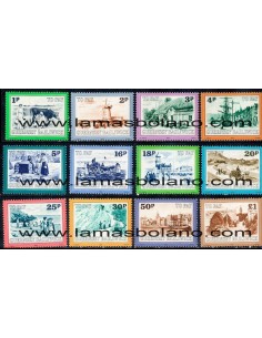 SELLOS GUERNSEY 1982 - VISTAS DE GUERNSEY Y DE SERCQ - 12 VALORES - CORREO