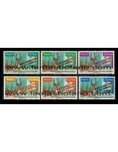 SELLOS GUINEA REPUBLICA 1961 - ANTILOPE - 6 VALORES SOBRECARGADOS - CORREO