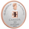 CANADA 2022 BRILLO DEL CORAZON 20 DOLARES PROOF - Moneda Plata & Oro Rosa