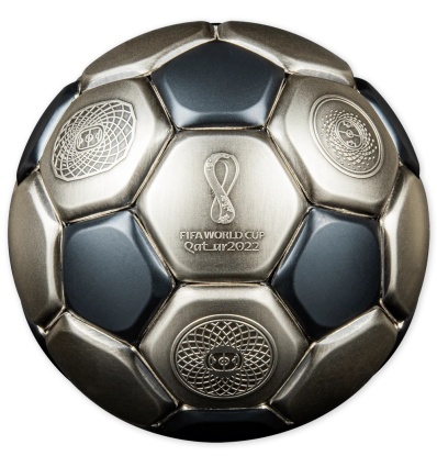 ISLAS SALOMON 2022 FIFA WORLD CUP QATAR 10 DOLARES - Moneda 3 Onzas Plata