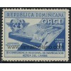 SELLOS DE DOMINICANA 1956 - 3 CONFERENCIA DE NAVEGACION AEREA DEL CARIBE - 1 VALOR SEÑAL FIJASELLO - AEREO