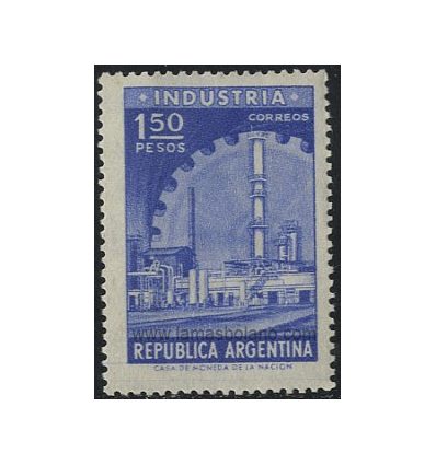SELLOS DE ARGENTINA 1954 - INDUSTRIA ARGENTINA - 1 VALOR - CORREO